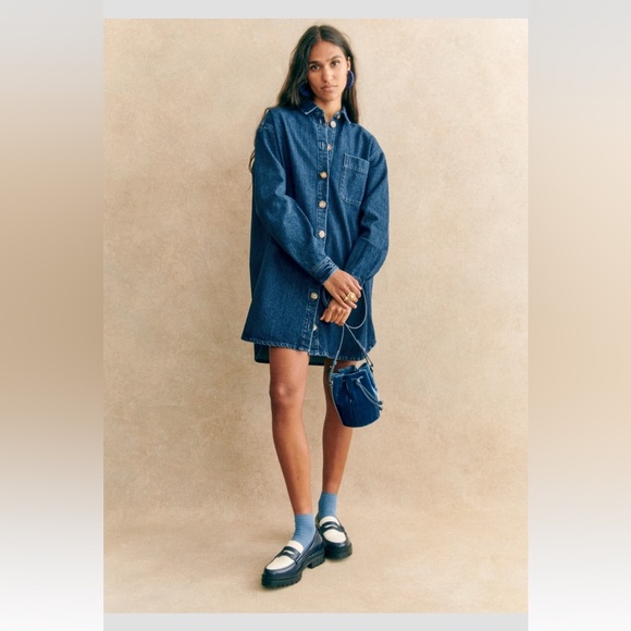 Sezane Albane Chunky Loafer in multi navy FR 37 - Picture 4 of 10